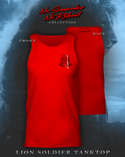 LION SOLDIER TANKTOP -RED/BLACK