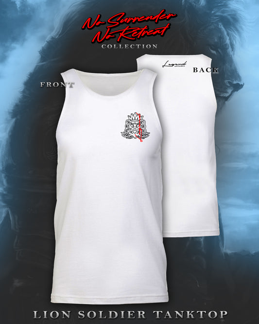 LION SOLDIER TANKTOP -WHITE