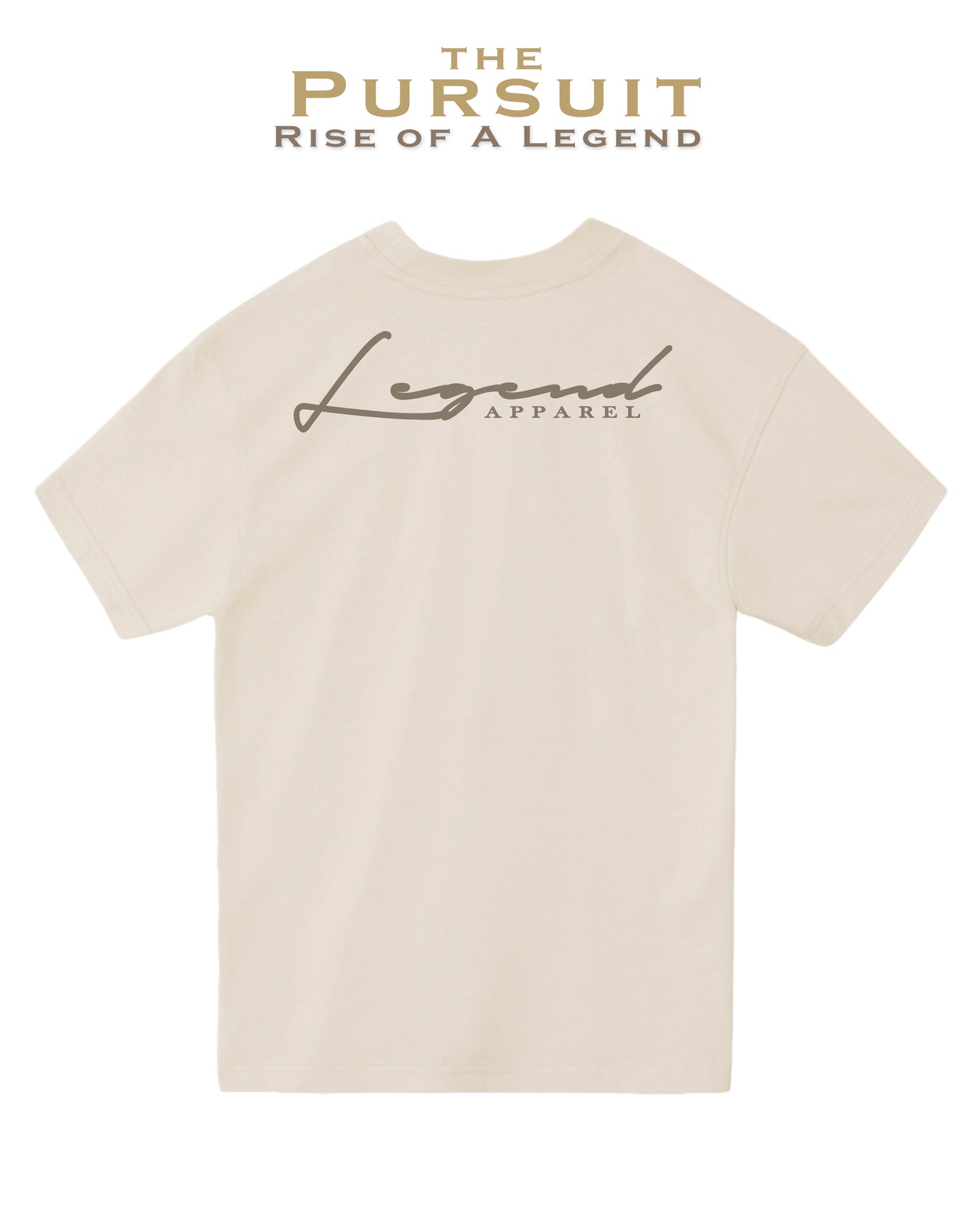 PURSUIT RISE OF A LEGEND OVERSIZED TEE- TAN