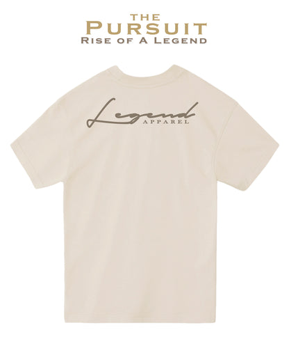 PURSUIT RISE OF A LEGEND OVERSIZED TEE- TAN