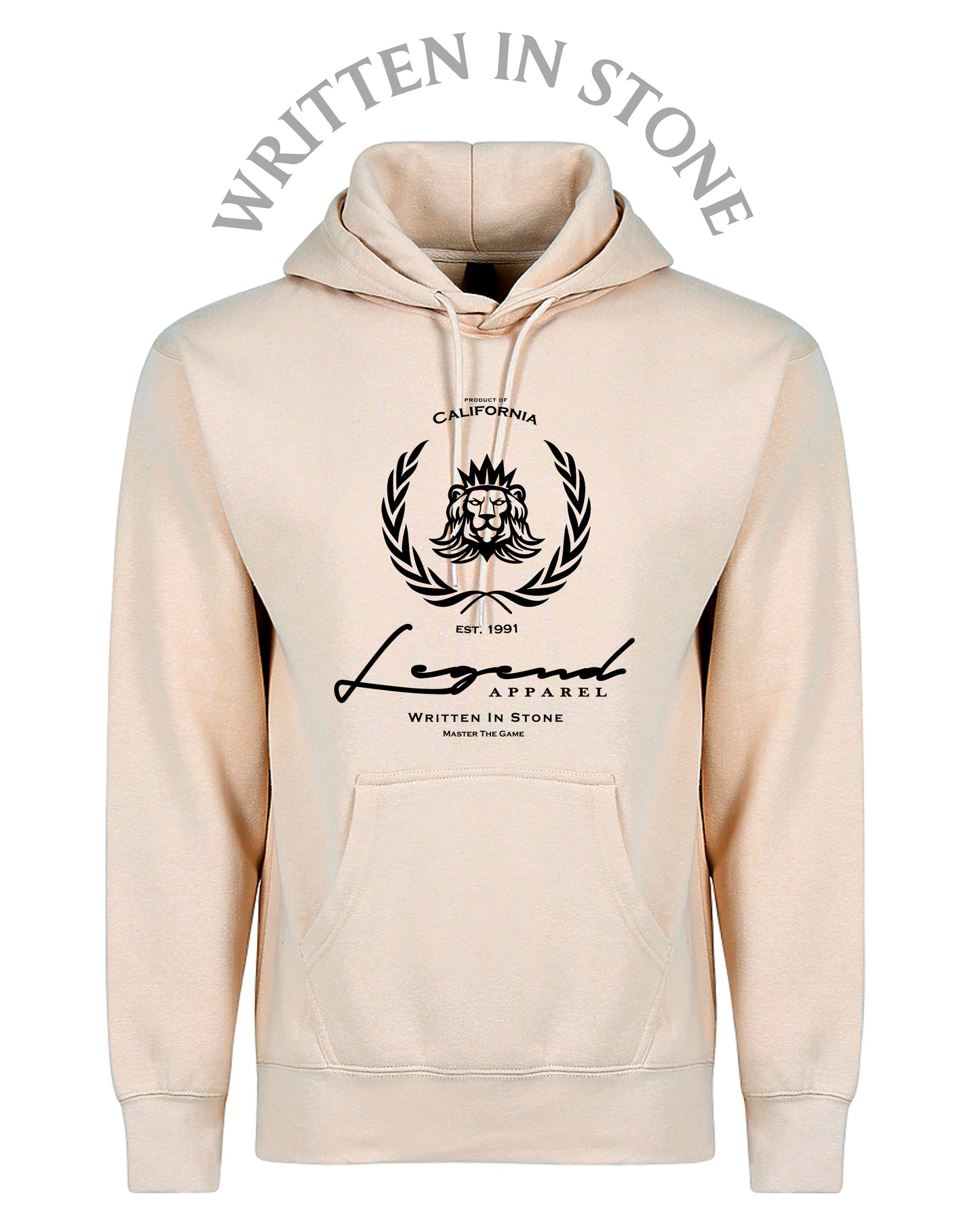 WRITTEN IN STONE HOODIE- CREAM