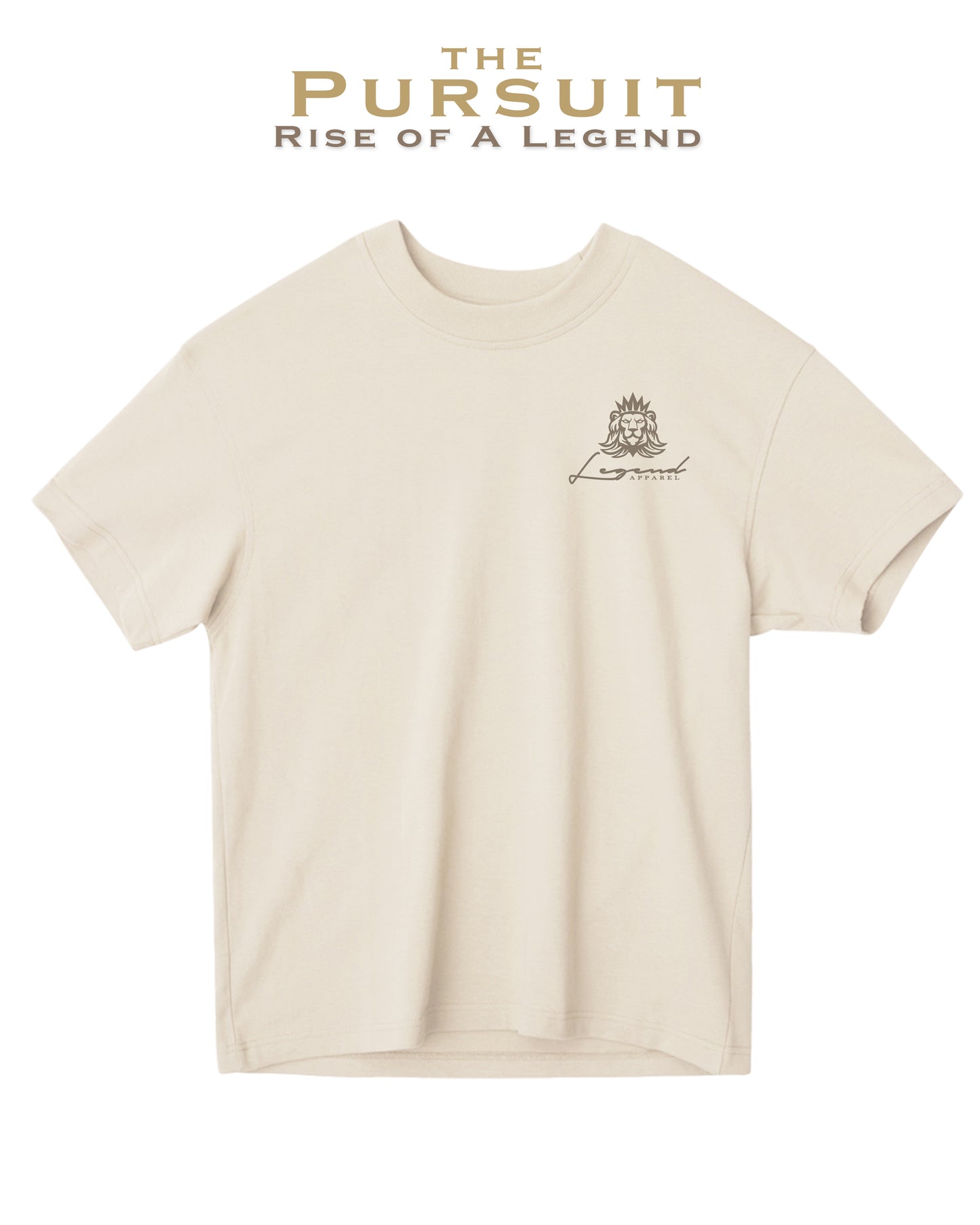 PURSUIT RISE OF A LEGEND OVERSIZED TEE- TAN