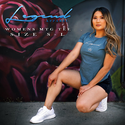 WOMEN'S MASTER THE GAME TEE- INDIGO