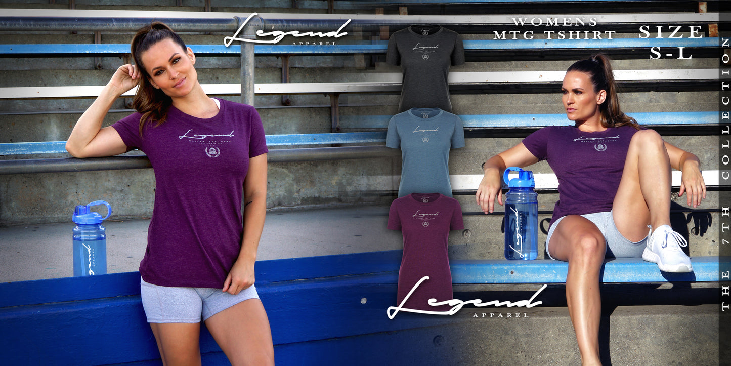 WOMEN'S MASTER THE GAME TEE- PLUM