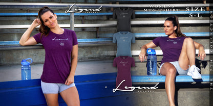 WOMEN'S MASTER THE GAME TEE- PLUM