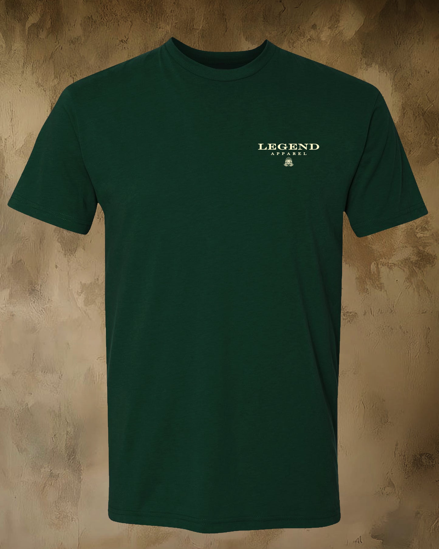FOUNDATION T-SHIRT- FOREST GREEN/CREAM