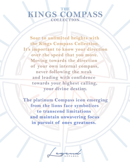 COMPASS LEGEND TEE- STONE GREY