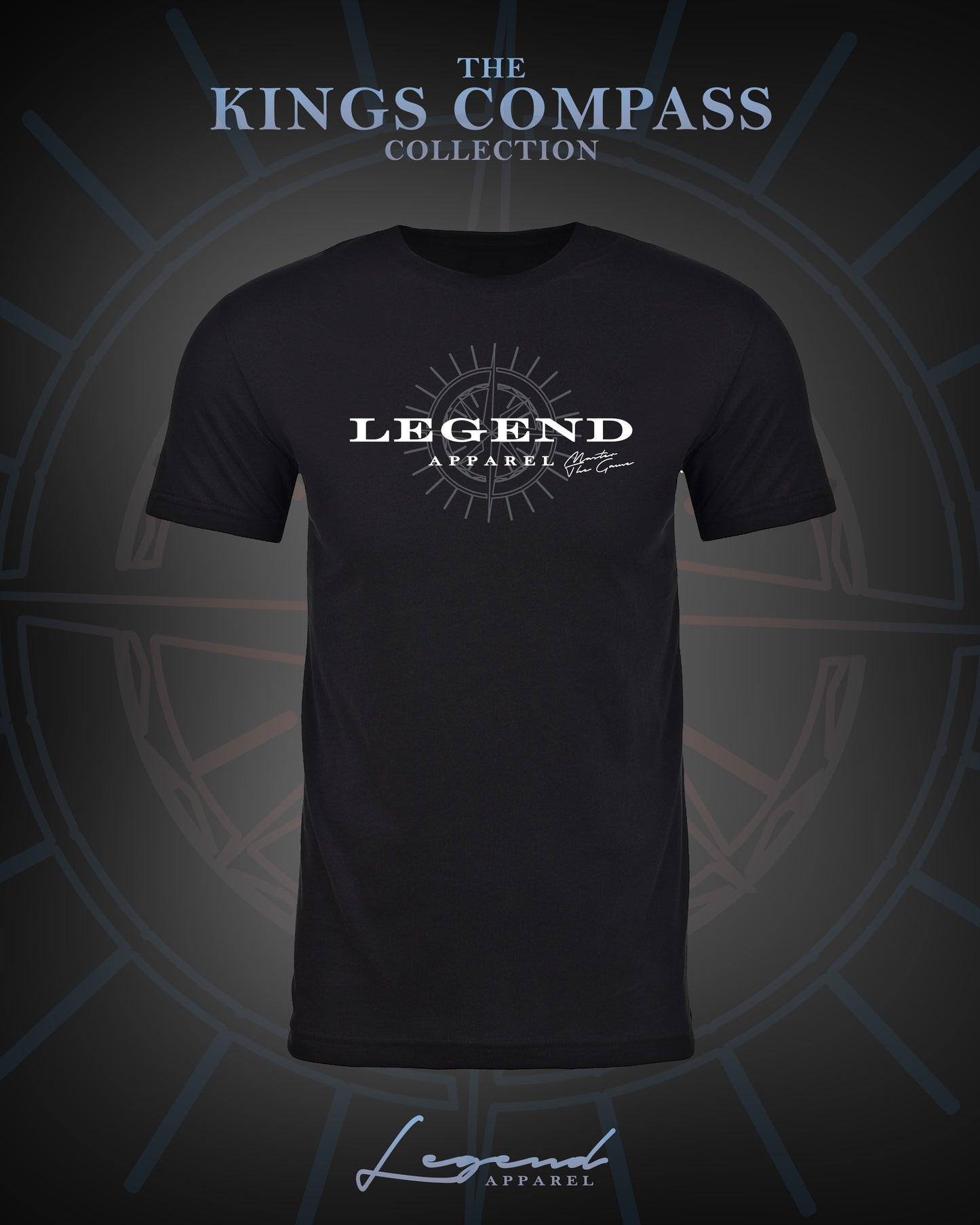 COMPASS LEGEND TEE- BLACK